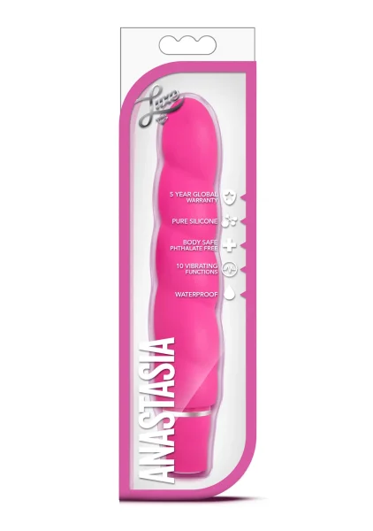 Luxe Anastasia Silicone Vibrator by Blush Novelties - Anastasia Pink