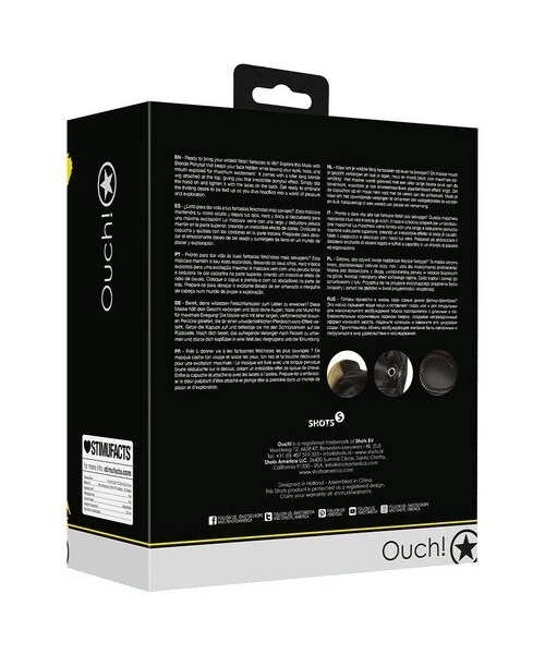 Ouch! Xtreme Open Mouth & Eyes Hood with Blonde Ponytail