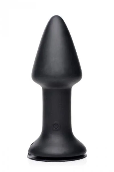 Mega Spade 10X Vibrating XL Silicone Plug Black — image 6 of 8