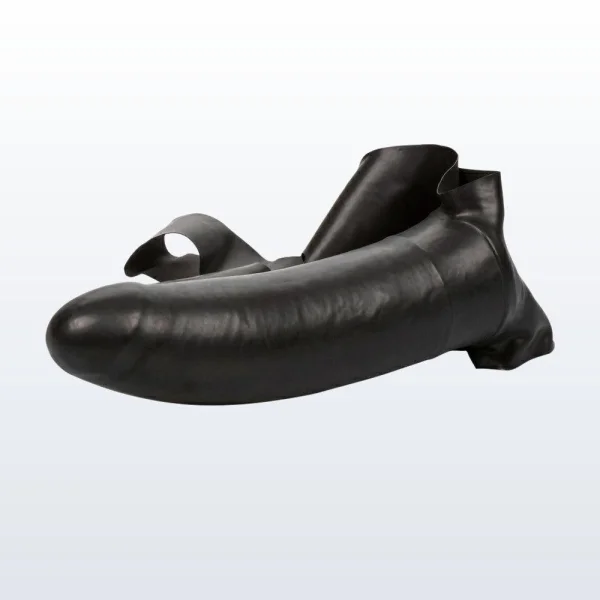 The Original Accommodator Latex Dong Head Strap-on
