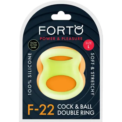 Large Glowing F 22 Cock Ball Ring