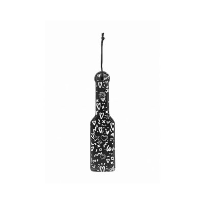 Ouch Printed Paddle Love Street Art Fashion Black