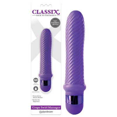 Grape Swirl 6 Vibrator Purple
