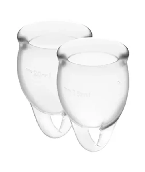 Satisfyer Feel Confident Menstrual Cup - Clear — image 4 of 5