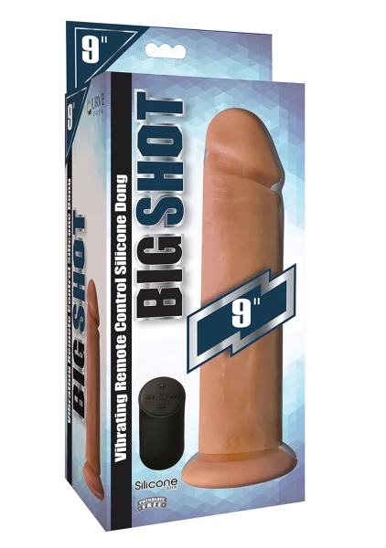 Big Shot 9" Silicone Vibrating Dildo