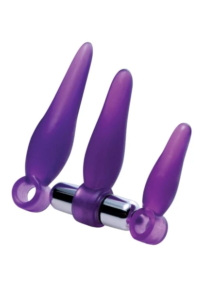 Fanny Fiddlers 3 Piece Finger Rimmer Set With Vibrating Bullet
