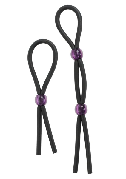 Silicone Cock Ties - Black