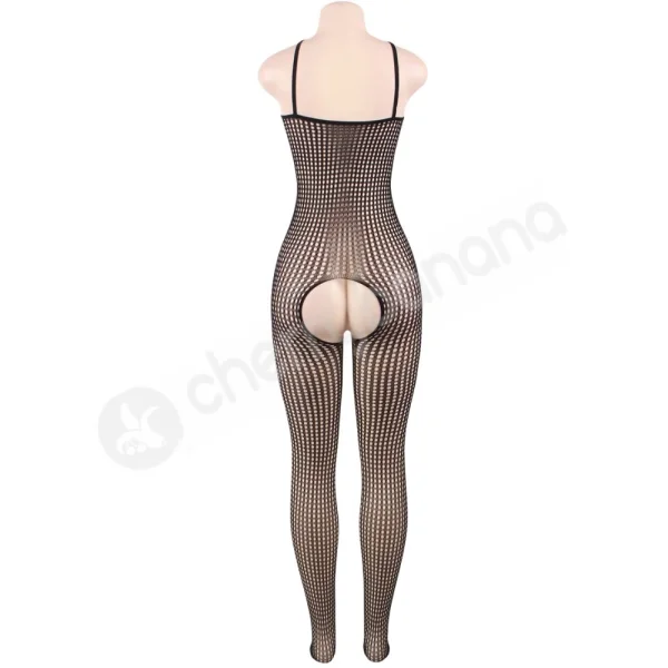 Cherry Banana Plus Size Black Circle Fishnet Crotchless Bodystocking