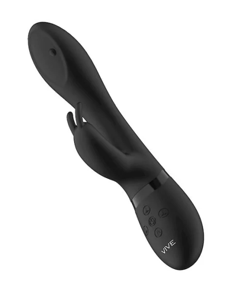 Mira - Spinning G-spot Rabbit  - Black - 8 Inch