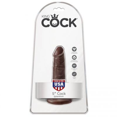 Pipedream King Cock Dark Tone Dildo 5 Inch