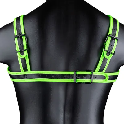 Ouch Glow In The Dark Bulldog Buckle Harness