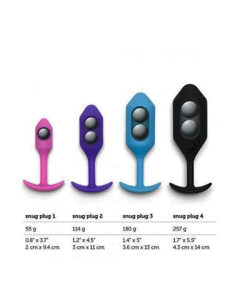 B-vibe Snug Plug 1 - Black
