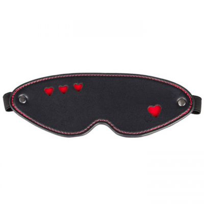 Bondara Faux Leather Heart Blindfold