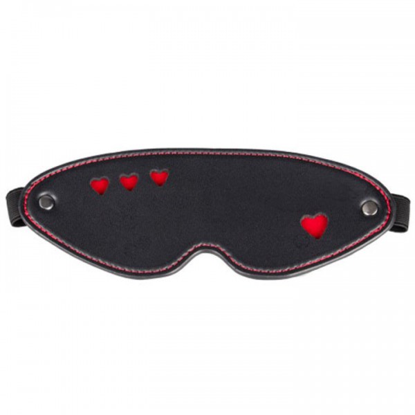 Bondara Faux Leather Heart Blindfold