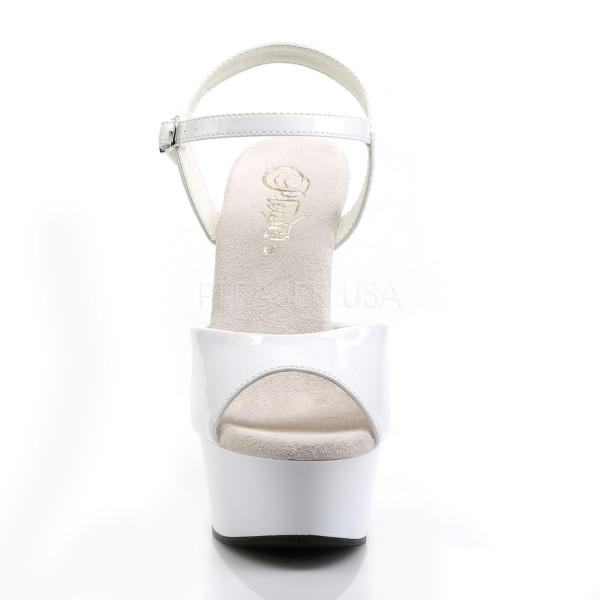 DELIGHT-609 - 6" Stiletto Heel Ankle Strap PF Sandal — image 2 of 16