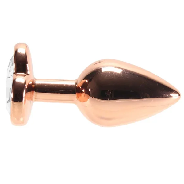Rear Assets Rose Gold Heart Small Clear