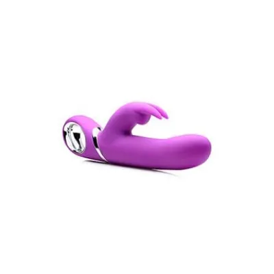 Power Bunnies Twirly Silicone Spinning Rabbit Vibrator Purple