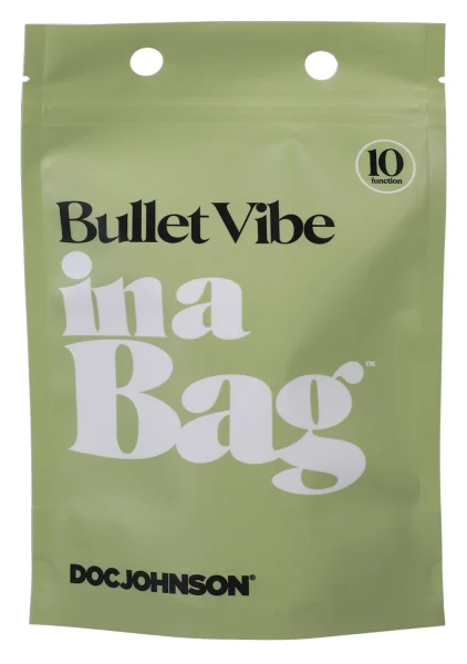 In A Bag Silicone Rechargeable Bullet Vibrator By Doc Johnson - Black