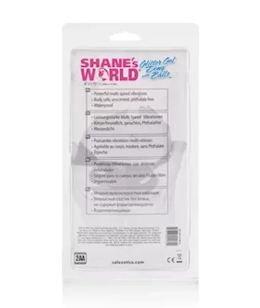 Shanes World Glitter Gel Dong With Balls - Pink - 6 Inch — image 7 of 7