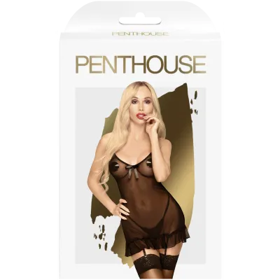 Penthouse Guilty Icon Black Dress with Thong