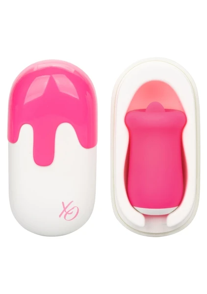 Sugar Craze Rechargeable Waterproof Silicone Flickering Clitoral Stimulator By CalExotics - Pink