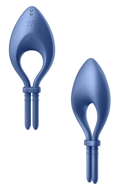 Satisfyer Bullseye Blue App Controlled Adjustable Vibrating Cockring