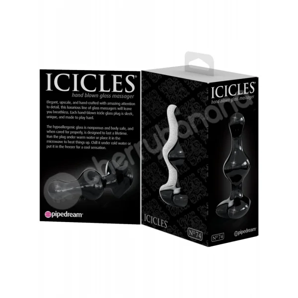 Icicles #74 Heart Shaped Butt Plug