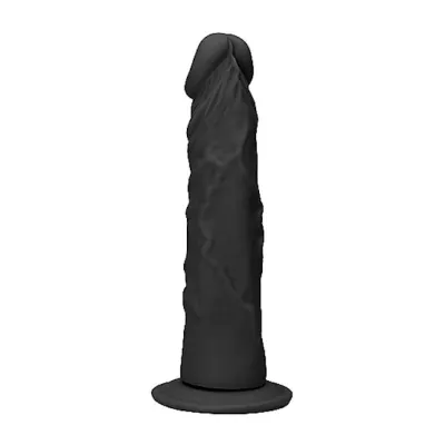 Realistic Suction Dildo Black 9 8 Inch