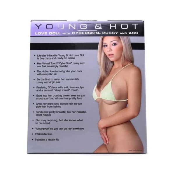 Young & Hot Inflatable Love Doll With Cyberskin Pussy And Ass