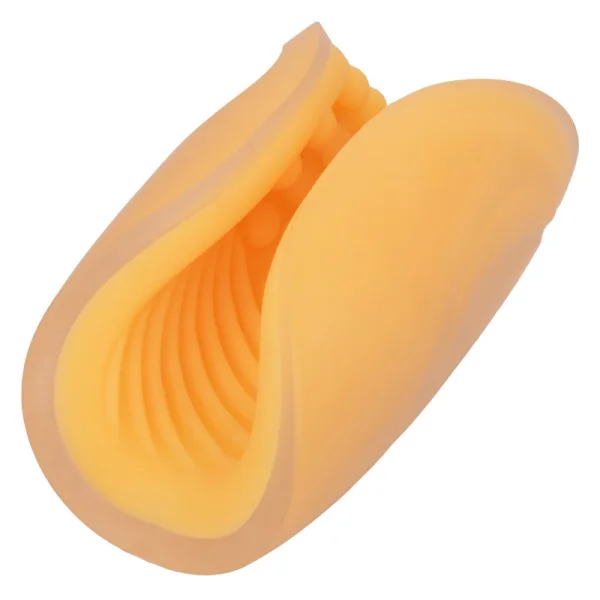 The Gripper Dual Grip Penis Masturbator By CalExotics - Orange