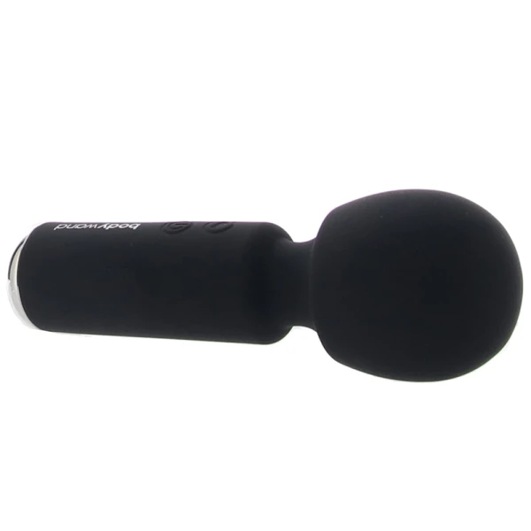 4.5" Power Wand Rechargeable Silicone Wand Style Massager By Bodywand - Black