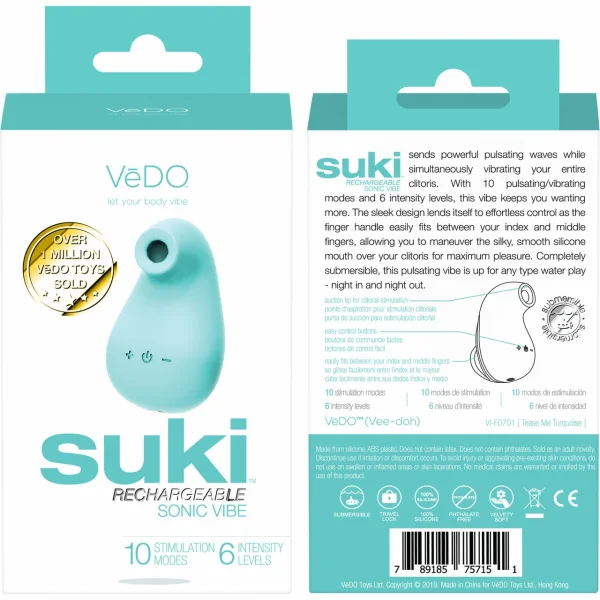 VeDO Suki - Turquoise Air Suction Clit Stimulator