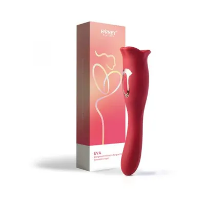 G Spot Vibrators Honey Play Box Eva Sucking Mouth Tongue Clit Stimulator And G spot Vibrator Red
