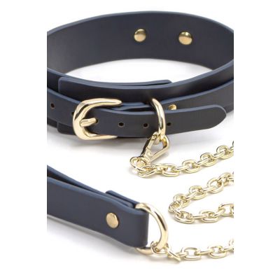 nsnovelties Bondage Couture Vegan Leather Collar Leash