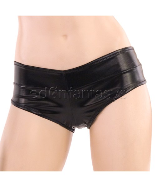 Seductress faux leather bra set