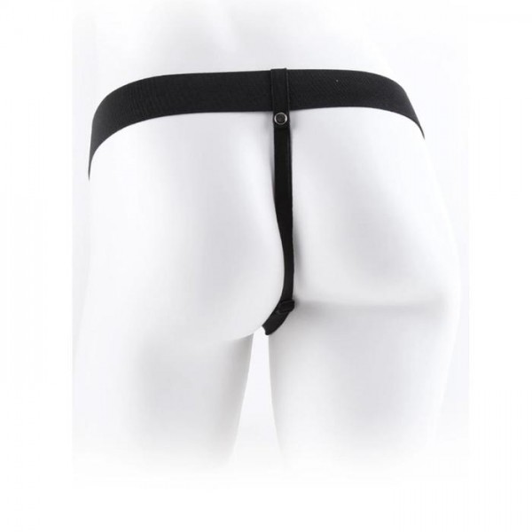 Fetish Fantasy - 7" Vibrating Hollow Strap-On with Balls