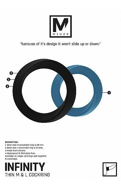 Infinity Thin M And L Cock Rings