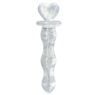 Firefly Heart a Glow Glass Dildo