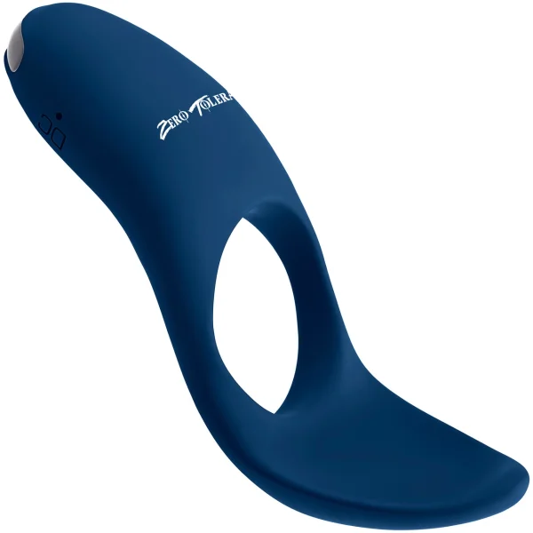 Zero Tolerance Cup Em Vibrating Waterproof Rechargeable Silicone Cock Ring - Blue