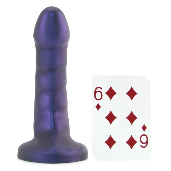 Curve Silicone G-Spot Dildo by Tantus - Midnight Purple