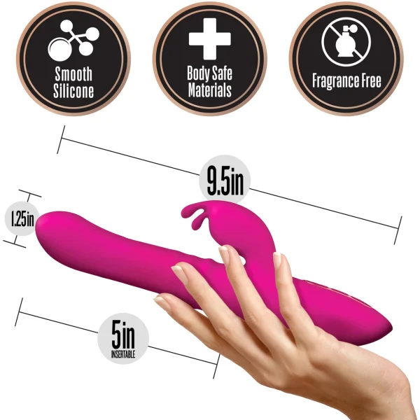 Lush Kira Rotating Thrusting Rabbit Vibrator by Blush Novelties