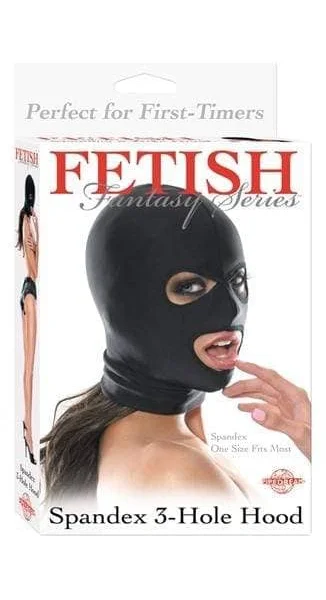 Fetish Fantasy Series Spandex 3-Hole Hood