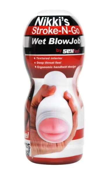 Nikki's Stroke N Go Wet Blowjob Stroker