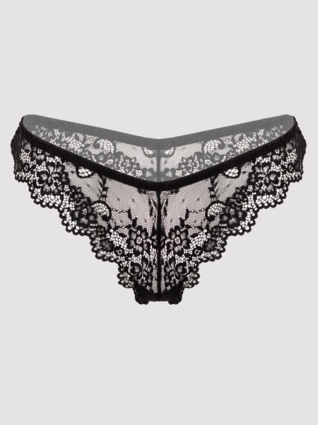 Lovehoney Plus Size Bombshell Black Lace Babydoll Set