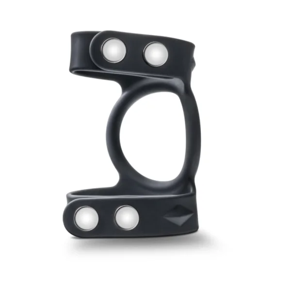 Performance - Vs8 - Silicone Double Cock & Ball Strap - Black