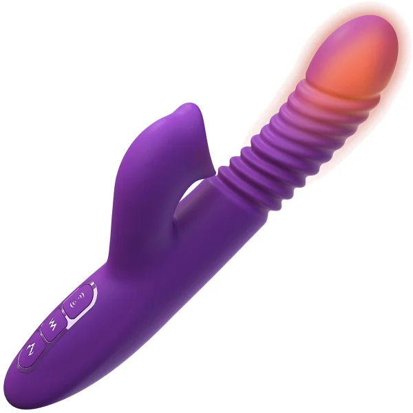 Fantasy For Her Ultimate Thrusting Clit Stimulate-Her Dual Stimulation Silicone Vibrator