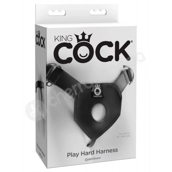King Cock Black Play Hard Harness