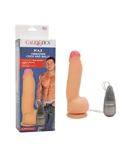 Max Vibrating Cock & Balls - 7 Inch — image 6 of 8