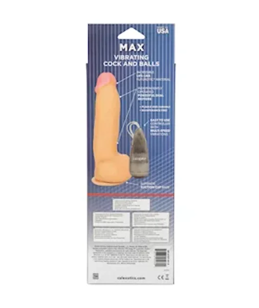 Max Vibrating Cock & Balls - 7 Inch — image 8 of 8