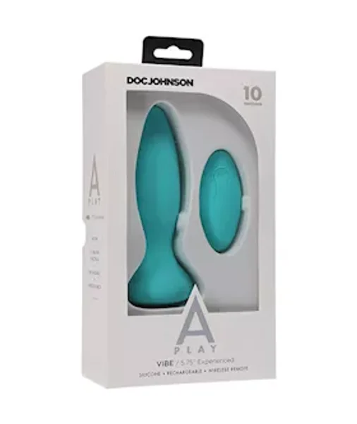 A-play Anal Vibe - Remote Controlled Experienced Plug - Teal - 5.7 Inch — image 5 of 6